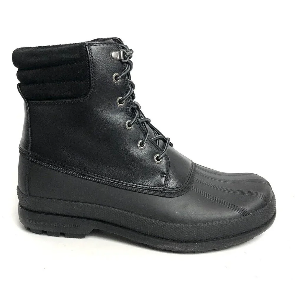 Sperry Mens Cold Bay Boot Black Size 9.5 M